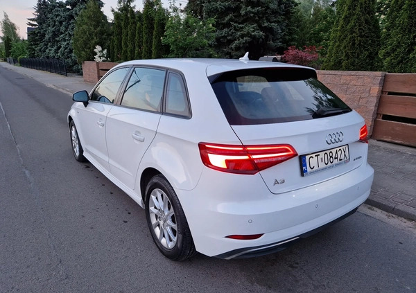 Audi A3 cena 69999 przebieg: 72310, rok produkcji 2017 z Leszno małe 254